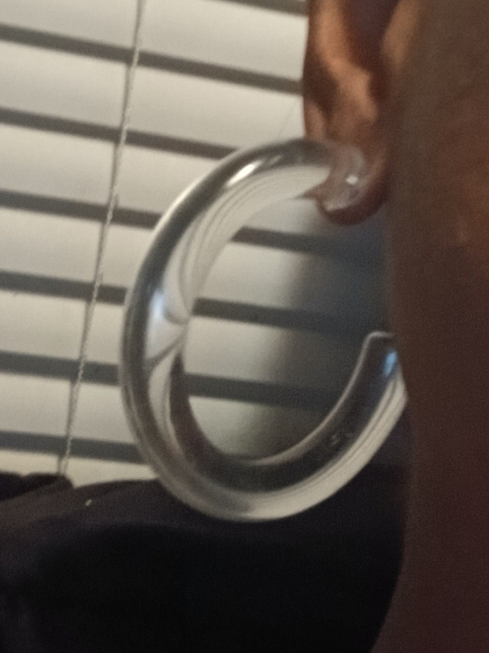 Clear Lucite Hoop Earrings - Chunky C-Shaped Hoops